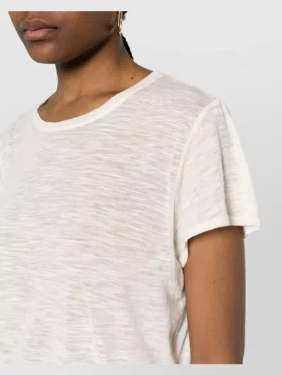 Tom Ford Slub Cotton Jersey Crewneck T-shirt Clothing In White