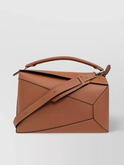 Loewe Large Puzzle Bag In Classic Calfskin In Brown
