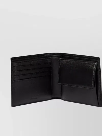 Balenciaga Men Cash Sq Fold Co Wal In Black