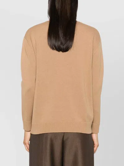 Max Mara Camel Wool And Cashmere Plata Sweater In Pink