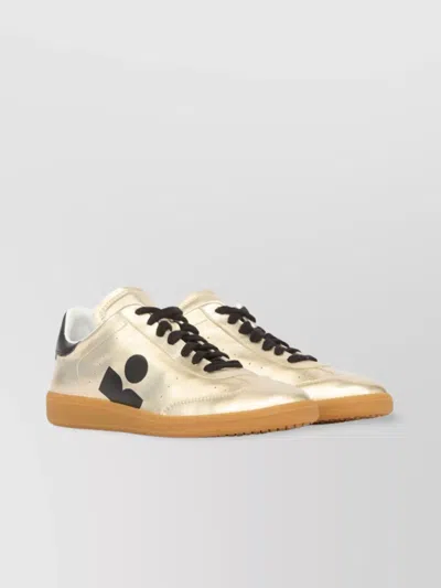 Isabel Marant Women Metallic Leather Kaycee Sneakers In Neutrals