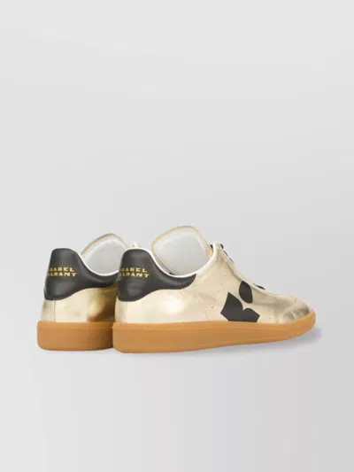 Isabel Marant Women Metallic Leather Kaycee Sneakers In Neutrals