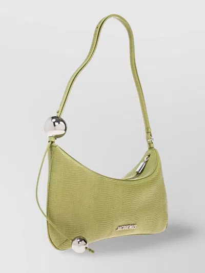 Jacquemus Le Bisou En Cuir In Green