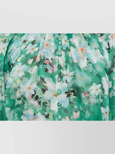 Zimmermann Everley Blouse In Green