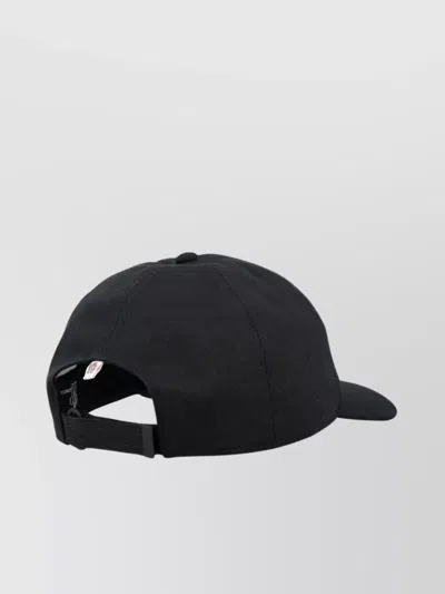 Moncler Grenoble Branded Baseball Cap In Black