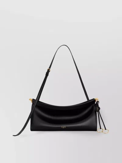 Alaïa Alaia Goatleather Shoulder Bag In Black