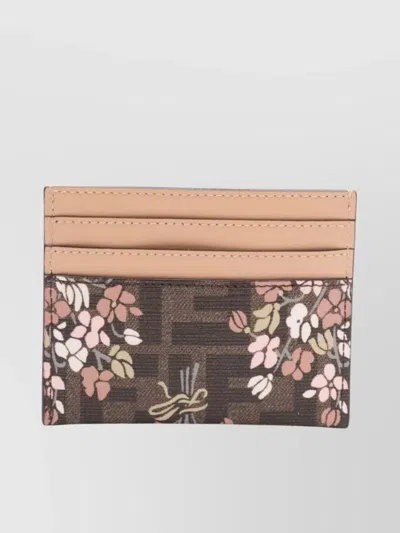 Fendi Card Case In Pink