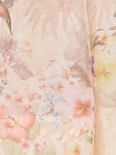 Zimmermann Illuminate Midi Skirt In Neutral