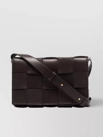 Bottega Veneta Dark Brown Cassette Crossbody Bag