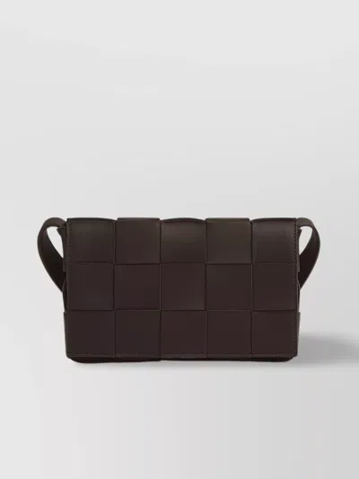 Bottega Veneta Dark Brown Cassette Crossbody Bag