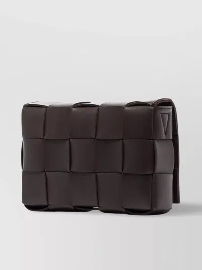 Bottega Veneta Dark Brown Cassette Crossbody Bag