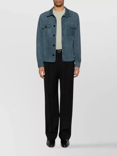 Tom Ford Cotton Blend Melange Crew Neck T-shirt Clothing In Green