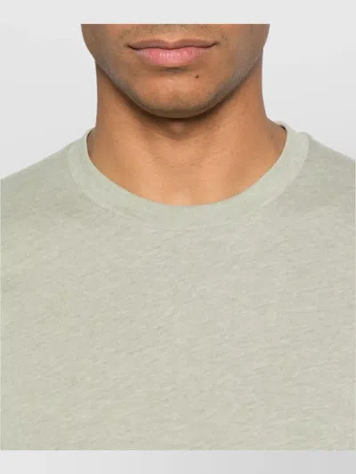 Tom Ford Cotton Blend Melange Crew Neck T-shirt Clothing In Green
