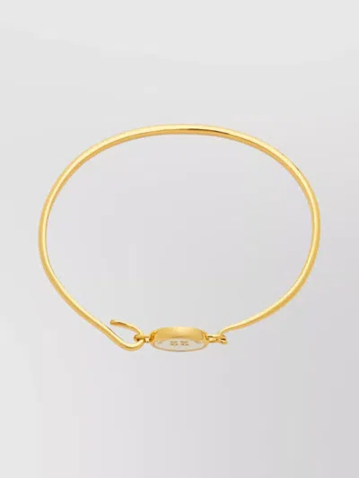 Marc Jacobs Round Face Bracelet Hinge Button In Yellow