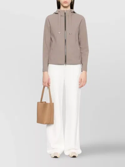 Herno Hooded Jacket In Beige
