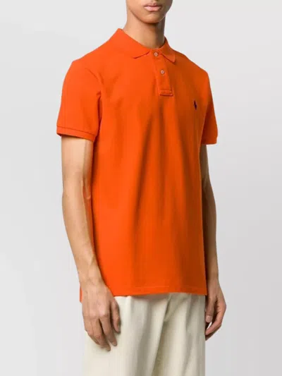 Polo Ralph Lauren Slim Fit Polo Shirt Classique In Orange