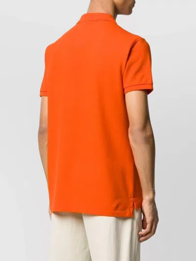 Polo Ralph Lauren Slim Fit Polo Shirt Classique In Orange