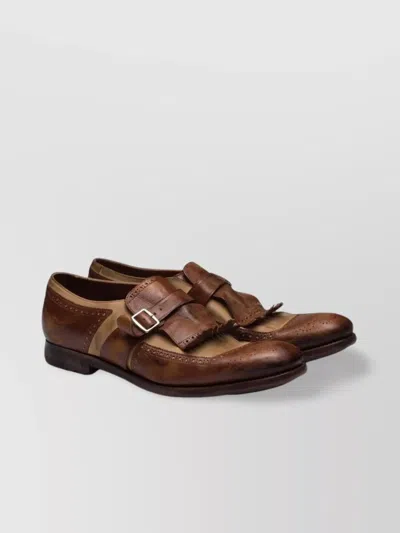 Church's Shanghai Vintage Leather Loafers In Brown