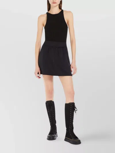 Max Mara Women Black Virgin Wool Top