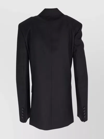 Ann Demeulemeester Asymmetric Tailored Jacket Wool Twil