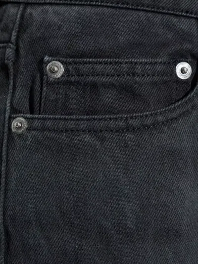 Ami Alexandre Mattiussi Wide Leg Cotton Trousers With Front Pockets In Black