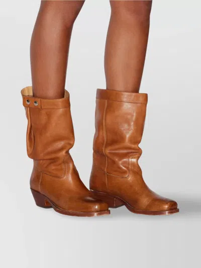 Isabel Marant Ademe Havana Leather Biker Boot