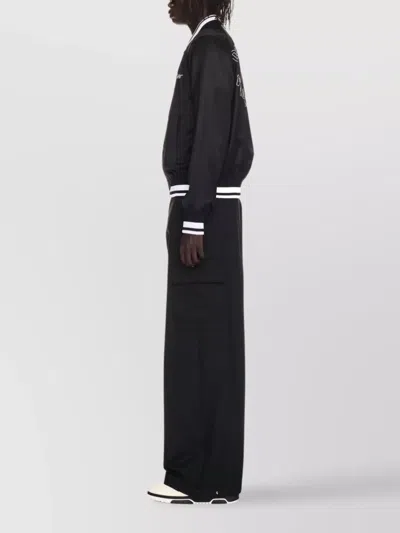 Off-white Off White Men `script Cotgab Souvenir` Varsity Jacket In Black