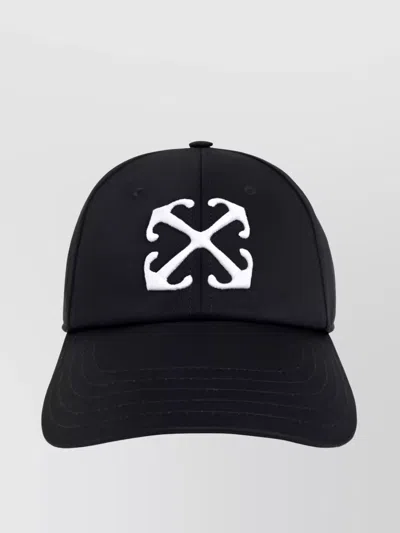 Off-white Arrow Drill-embroidered Baseball Cap In Black