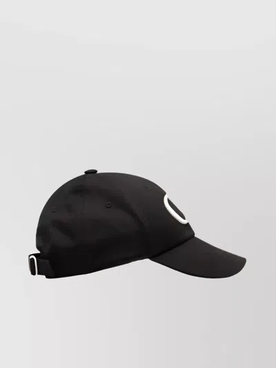 Off-white Drill Cap Baseball Curved Peak In Black