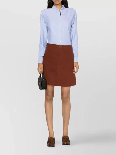 Thom Browne Button-up Shirt With Light Blue Tone And Classic Collar