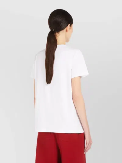 Max Mara T-shirt With Embroidered Pocket