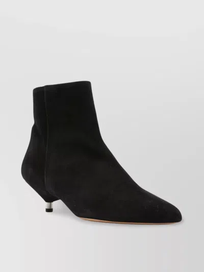 Isabel Marant Leopard-print Suede Ankle Boots With Low Heel
