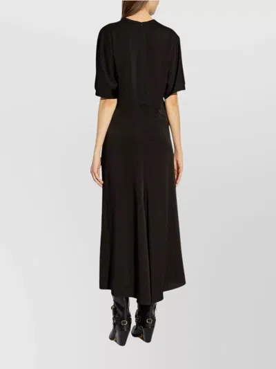 Isabel Marant Keany Short-sleeved Midi Dress In Black