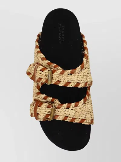Isabel Marant Slide Sandals With Braided Design And Flat Sole