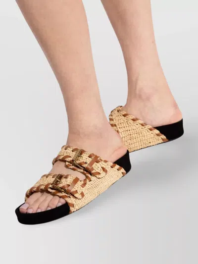 Isabel Marant Slide Sandals With Braided Design And Flat Sole