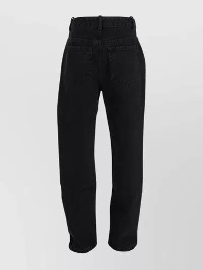 Ann Demeulemeester Herme 5-pockets Slim Fit Cropped Trousers Faded De