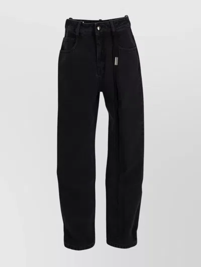 Ann Demeulemeester Herme 5-pockets Slim Fit Cropped Trousers Faded De