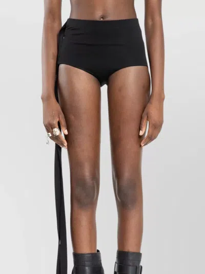 Ann Demeulemeester Xana High Waist Shorts With Long Side Strap