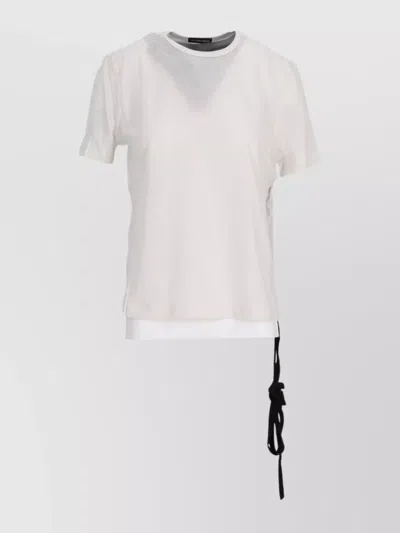 Ann Demeulemeester Fanie October And The Eyes Print T-shirt With Strap