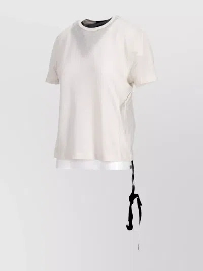 Ann Demeulemeester Fanie October And The Eyes Print T-shirt With Strap