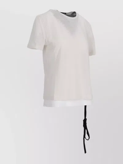 Ann Demeulemeester Fanie October And The Eyes Print T-shirt With Strap