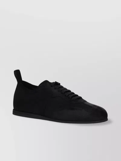 Ann Demeulemeester Suede Finish Sneakers Rubber Sole
