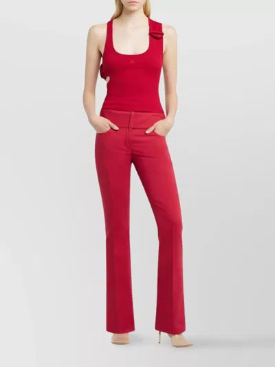 Courrèges Bootcut Belted Pants