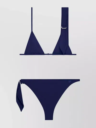 Courrèges Scarf Bikini With Triangle Top And Adjustable Spaghetti Straps