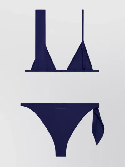 Courrèges Scarf Bikini With Triangle Top And Adjustable Spaghetti Straps