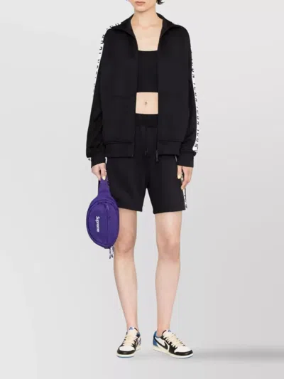 Dsquared2 Icon-stripe Drawstring Shorts Featuring Ruched Detailing