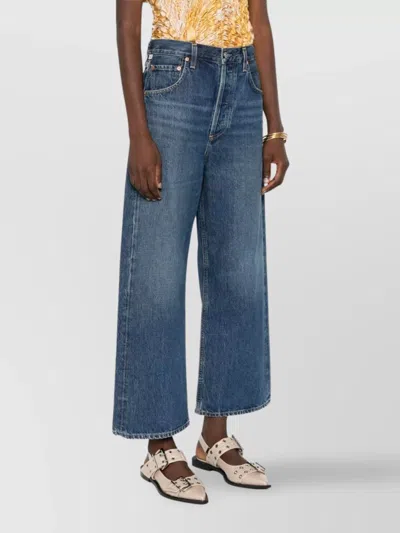 Citizen Of Humanity Amari Ultra Wide Leg Jeans In Dweller In Blue