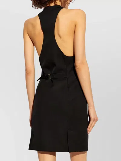 Dsquared2 V-neck Wool Mini Dress