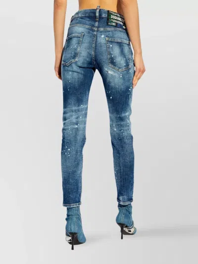 Dsquared2 Logo-patch Distressed Jeans