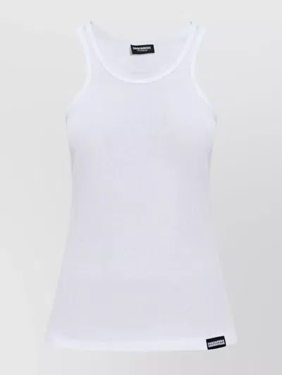Dsquared2 Logo Patch Ribbed Tank Top